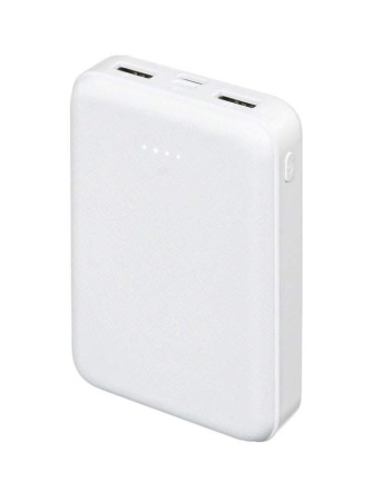 Внешний аккумулятор, повер банк (Power Bank) Buro T4-10000 10000mAh 2A 2xUSB белый (T4-10000-WT) фото