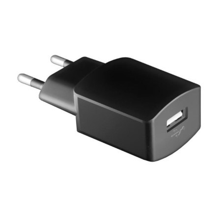 Сетевое зарядное устройство GINZZU GA-3004B, 5В/1,2A, USB, черный, + кабель микро USB 1,0м фото
