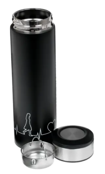 Термос LARA LR04-19 420мл SOFT TOUCH, черный купить ЦИТ Термос LARA LR04-19 420мл SOFT TOUCH, черный фото