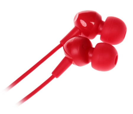 Наушники с микрофоном JBL C100si красные фото