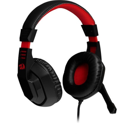 Игровые наушники с микрофоном REDRAGON Ares красный/черный фото