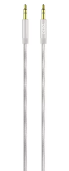 Аудио-кабель PERO MC-01 2x3.5 JACK, 1м, Silver  PRMC-011MS фото