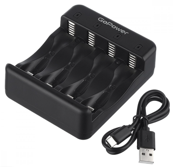 З/У для аккумуляторов GoPower iClever1600 Ni-MH/Ni-Cd 4 слота фото