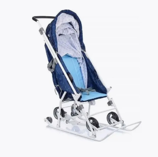 Санки-коляска Ника Наши детки 3-1К принт северный НДТ3-1К/1 фото