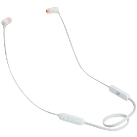 Беспроводные bluetooth наушники JBL T110BT (Беспроводные) белый фото