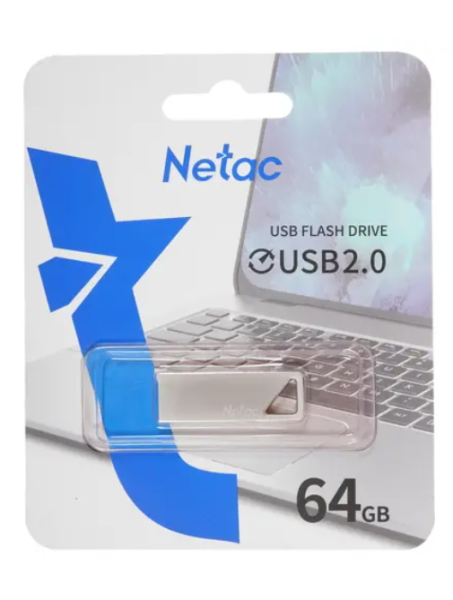 USB флеш-накопитель 64Gb Netac U326 серебро USB 2.0 (NT03U326N-064G-20PN) фото