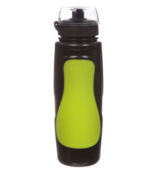 Велофляга STG DC-BT-55 600мл защитной крышкой черн/зеленая. Х88765 фото