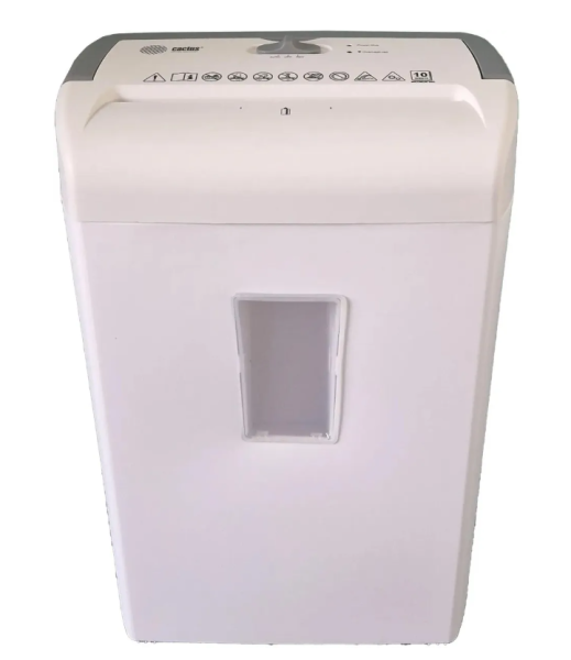 Шредер Cactus CS-SH-C3 белый (секр.P-4)/фрагменты/8лист./13лтр./скрепки/скобы/пл.карты купить ЦИТ Шредер Cactus CS-SH-C3 белый (секр.P-4)/фрагменты/8лист./13лтр./скрепки/скобы/пл.карты фото