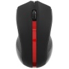 Мышь Oklick 615MW черный/красный оптическая (1000dpi) беспроводная USB (2but) фото