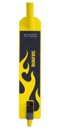 Самокат трюковый XAOS Bonfire Yellow 100 мм фото