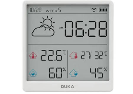 Метеостанция XIAOMI ATuMan Duka TH3 белый фото