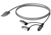 Кабель USB - Lightning + Type C+ Micro USB  Qumo 1м MFI (22036) фото