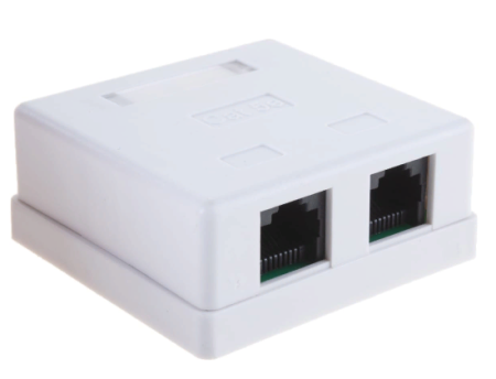 Розетка RJ-45 8P8C 2 порта Cablexpert NA214 фото