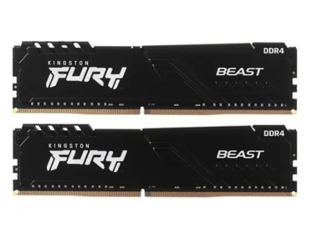 Оперативная память DDR4 64Gb (2X32Gb) (PC-25600) 3200MHz Kingston FURY Beast KF432C16BBK2/64 фото