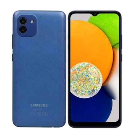 Смартфон Samsung Galaxy A03 SM-A035 3/32Gb Blue (Синий) фото
