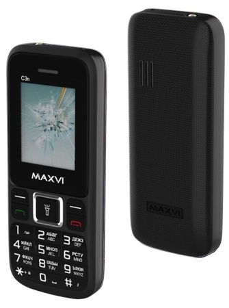 Мобильный телефон MAXVI C3N Black купить ЦИТ Мобильный телефон MAXVI C3N Black фото