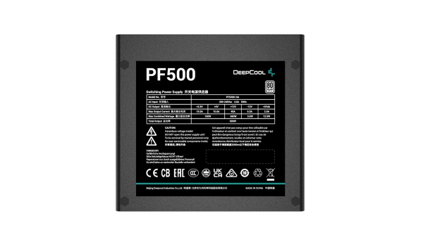 Блок питания Deepcool 500W PF500 80+ Retail фото