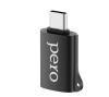 Адаптер PERO AD02 OTG TYPE-C TO USB 2.0, черный (PRAD02TUBK) фото