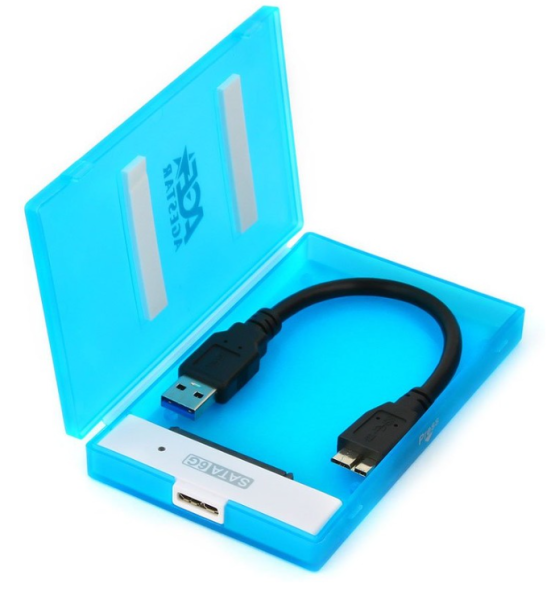 Внешний корпус HDD AgeStar 3UBCP1-6G SATA пластик синий 2.5" фото