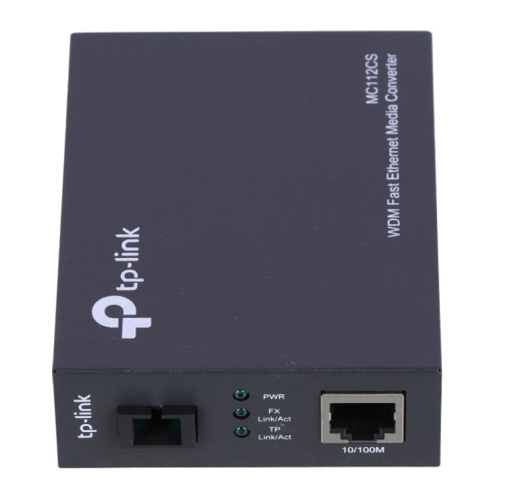 Медиаконвертер TP-Link MC112CS 10/100Mbit RJ45 SC 802.3u 10/100Base-TX 100Base-FX фото