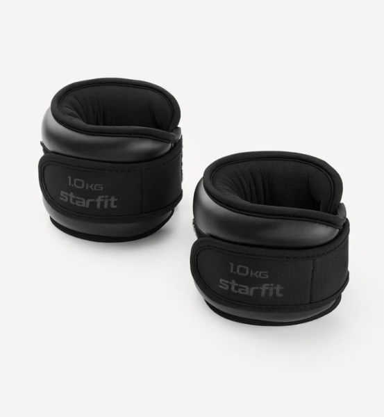 Утяжелители STARFIT WT-701 1 кг, черный купить ЦИТ Утяжелители STARFIT WT-701 1 кг, черный фото