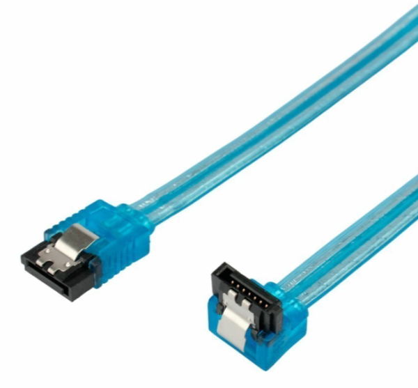 Шлейф SATA 50 см прозрачный (CC-SATAM-DATA90-TR-50CM) фото