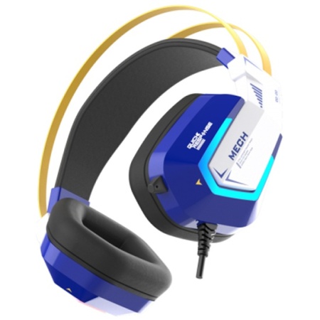 Игровые наушники с микрофоном Dareu EH732 Mecha Blue фото