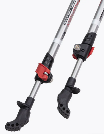 Палки для скандинавской ходьбы STC WALKER RED алюминий телескопические фото