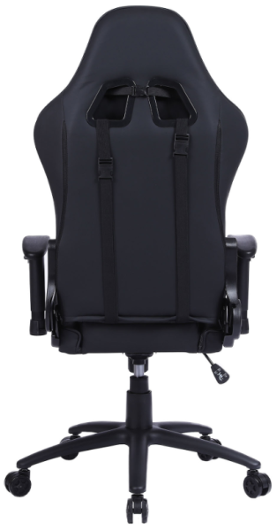 Кресло игровое Cactus CS-CHR-030BL черный эко.кожа с подголов. крестов. сталь  фото