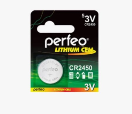 Батарейка PERFEO CR2450-5BL LITHIUM купить ЦИТ Батарейка PERFEO CR2450-5BL LITHIUM фото