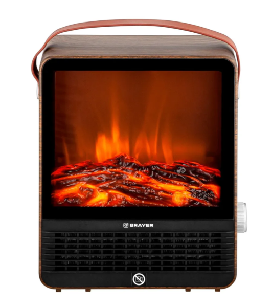 Тепловентилятор BRAYER BR4860 эффект пламени фото