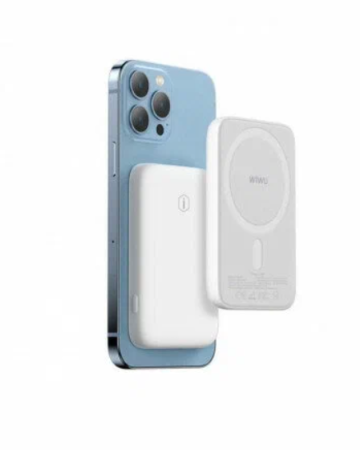 Аккумулятор внешний Wiwu Power Bank Magnetic 5000mAh White 6936686400725 фото