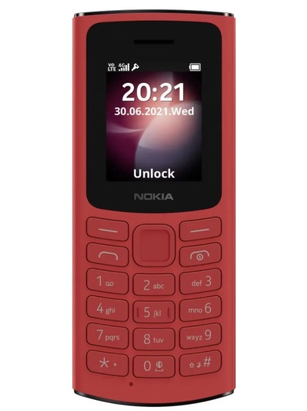 Мобильный телефон NOKIA 105 TA-1557 Dual SIM Red фото
