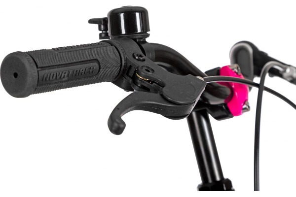 (м) Велосипед детский NOVATRACK 16"167AKATRINA1V.GVL22  алюм., фиолет.металлик, полная защ.цепи, V-b фото