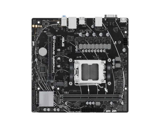 Материнская плата ASUS PRIME A620M-K  <S-AM5 AMD A620 2xDDR5 mATX AC`97 8ch(7.1) GbLAN RAID+VGA+HDMI фото