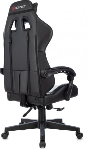 Кресло игровое Zombie GAME TETRA черный/красный эко.кожа крестов. пластик ZOMBIE GAME TETRA BR  фото