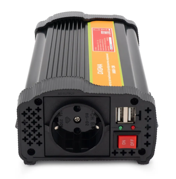 Автоинвертор Digma AI600-12W 600Вт фото