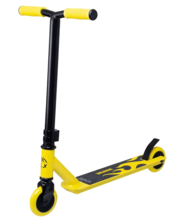 Самокат трюковый XAOS Bonfire Yellow 100 мм фото
