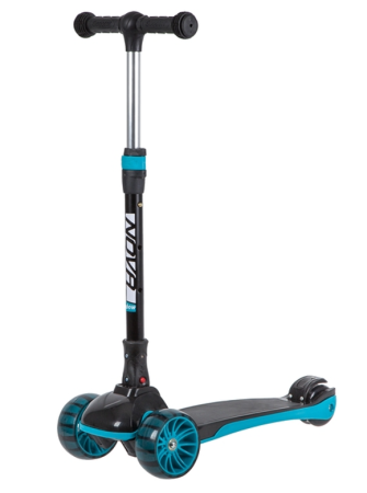 Самокат-кикборд NOVATRACK 120BB.RAINBOW.BGN20  для детей, складной, широкие свет.колеса PU пер.120*5 фото