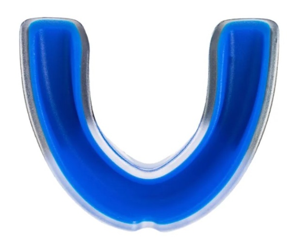 Капа одночелюстная Clinch Contender Triple Layer Mouthguard сине-черная (размер Senior) C513  фото