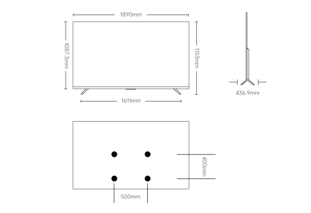 Телевизор QLED Xiaomi 85" Mi TV MAX 85 2025 Ultra HD 120Hz черный фото