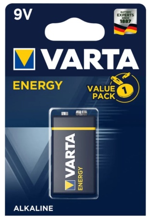 VARTA Крона 6LR61 BL1 ENERGY ALKALINE 9V (4122) (6122301401) фото