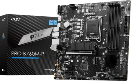 Материнская плата MB MSI PRO B760M-P <S-1700 Intel B760 4xDDR5 mATX AC`97 8ch(7.1) GbLAN+VGA+HDMI+DP фото