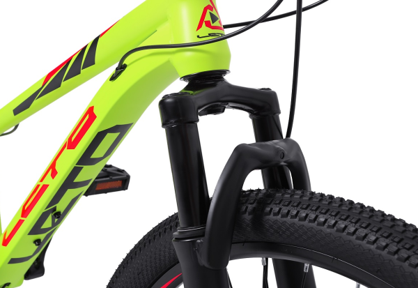 (м) Велосипед детский LETO 22"DRAGON, сталь, рама 11", 6-ск, лайм фото