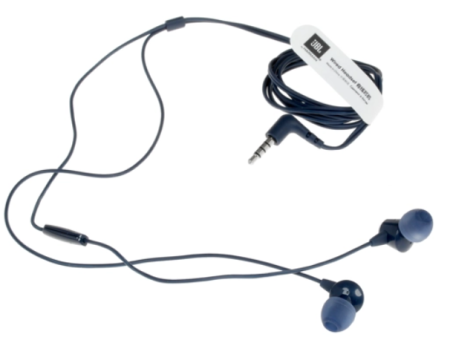 Наушники с микрофоном JBL C50HI синие фото