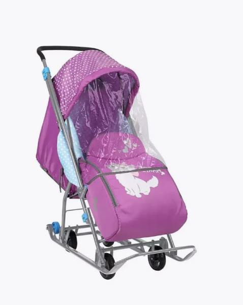 Санки-коляска "Disney-baby 1" Коты Аристократы кошечка Мари DB1/1 фото