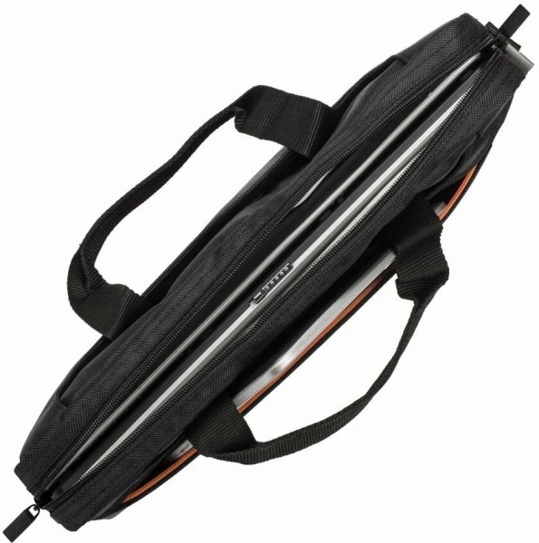 Сумка для ноутбука 15.6" Riva 8033 черный/оранжевый фото