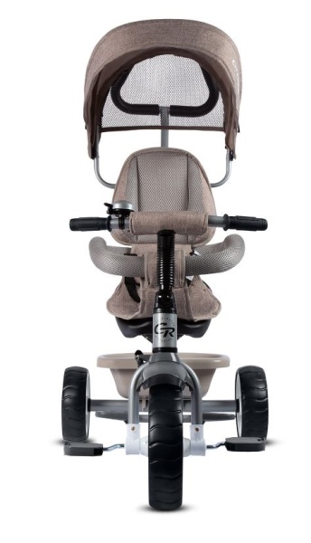 (м) Велосипед детский 3-х колесный City-Ride CR-B3-06BG Рама сталь, "колясочная крыша", ручка управл фото