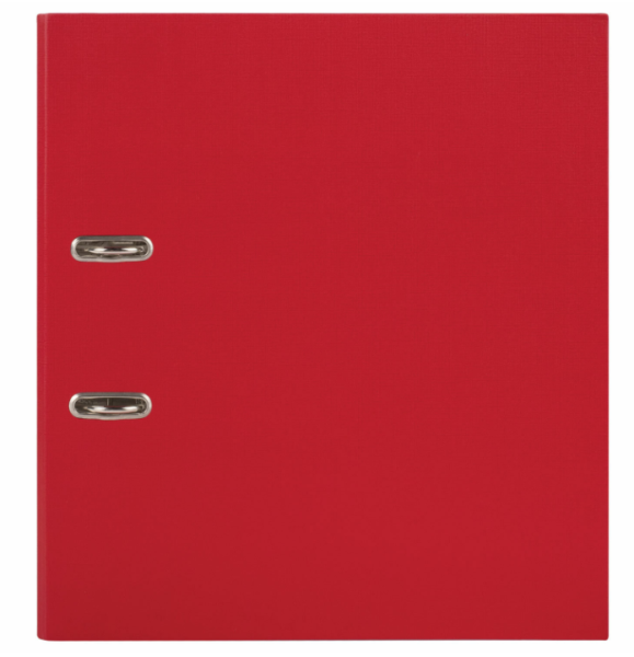 Папка-регистратор STAFF Manager с покрытием из ПВХ, 70 мм, без уголка, красная, 225980 фото