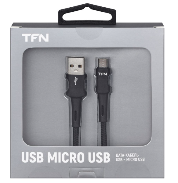 Кабель USB - MicroUSB TFN ENVY 1,2м нейлон черный (TFN-C-ENV-MIC1MBK) купить ЦИТ Кабель USB - MicroUSB TFN ENVY 1,2м нейлон черный (TFN-C-ENV-MIC1MBK) фото